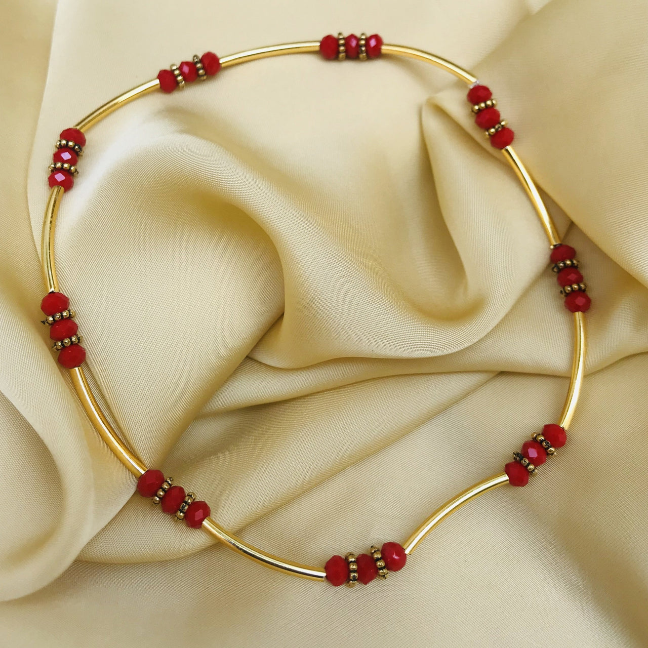 Dailywear Red Bead Anklet