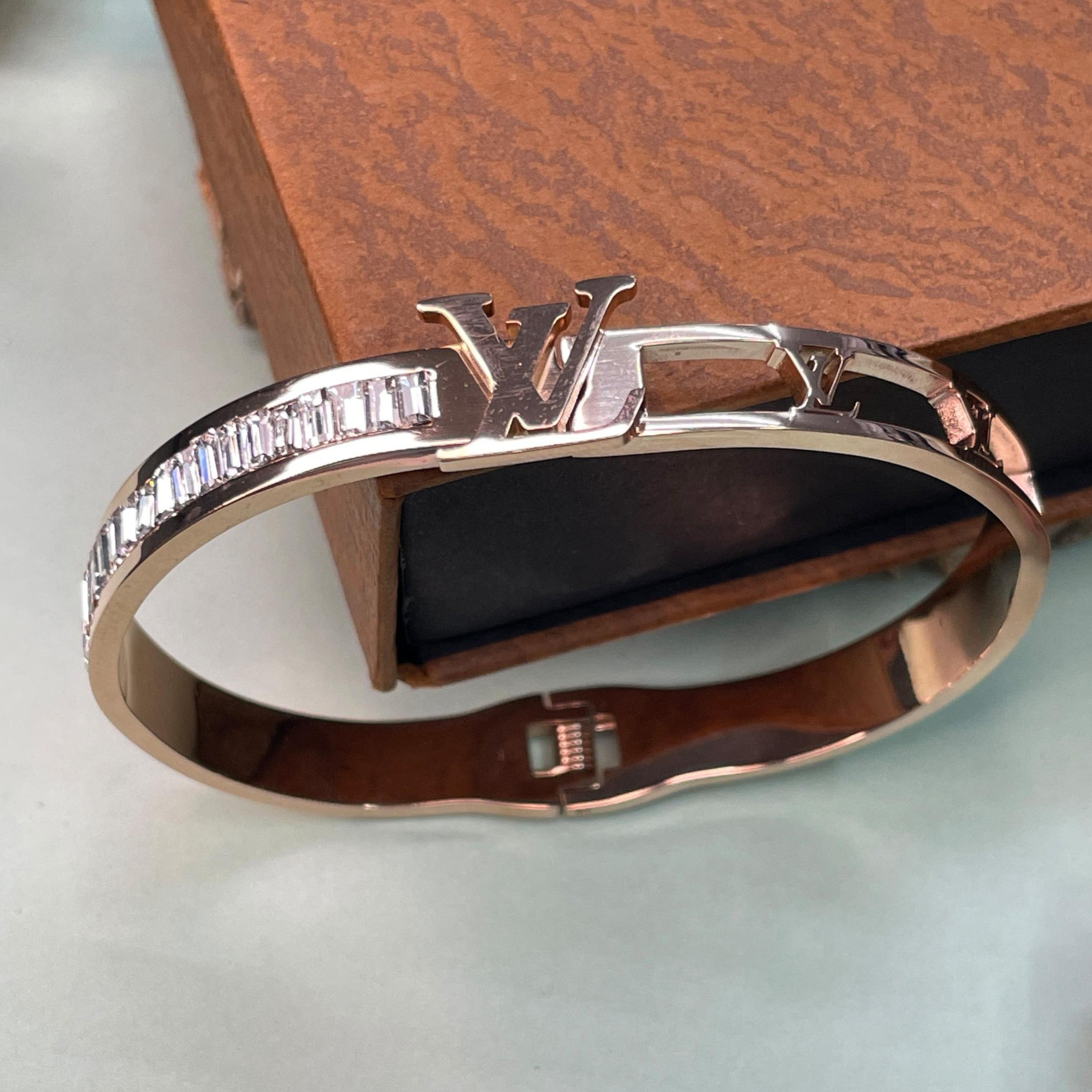 Rose Gold LV Hand Bracelet – Abdesignsjewellery