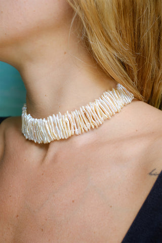 collana di perle dichiarazione per le donne, modi di stile girocollo di perle dichiarazione