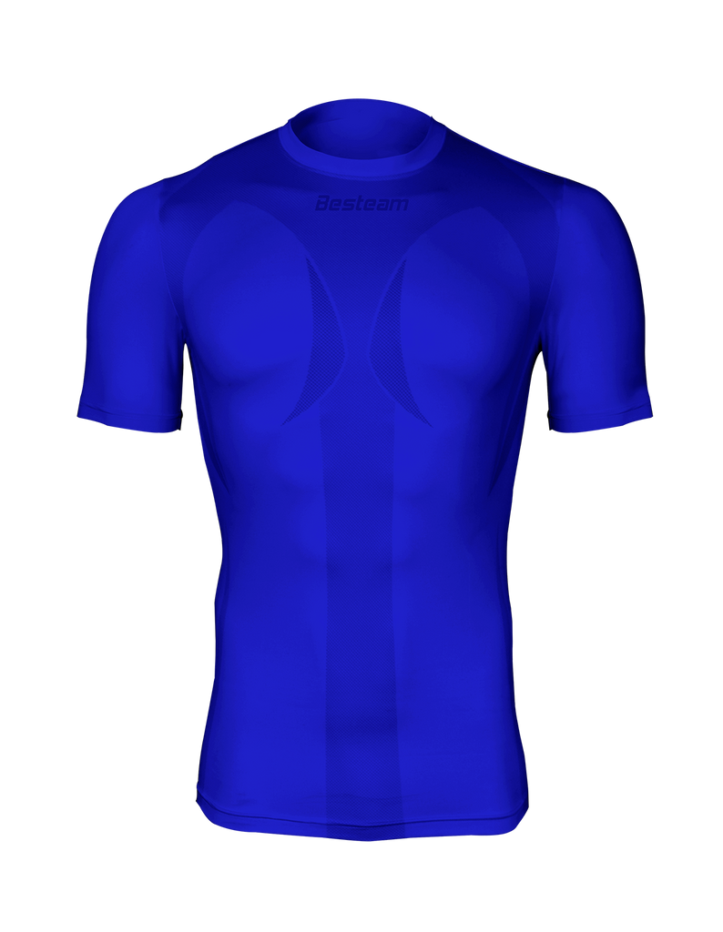 blue silver mens compression shirt