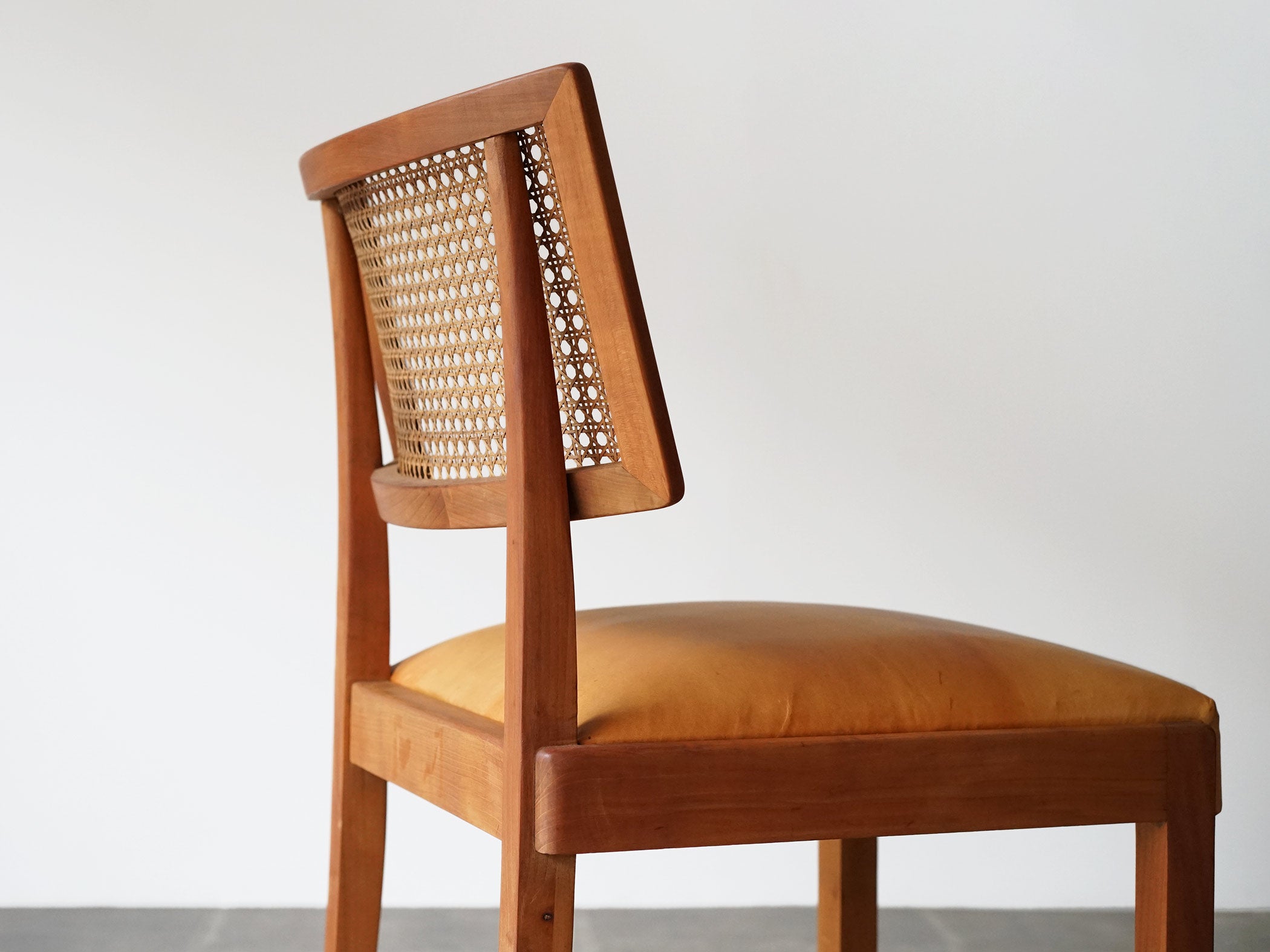 北欧デザイン 籐とレザーの椅子 リーグモルアンデルセン Rigmor Andersen ビンテージチェア北欧