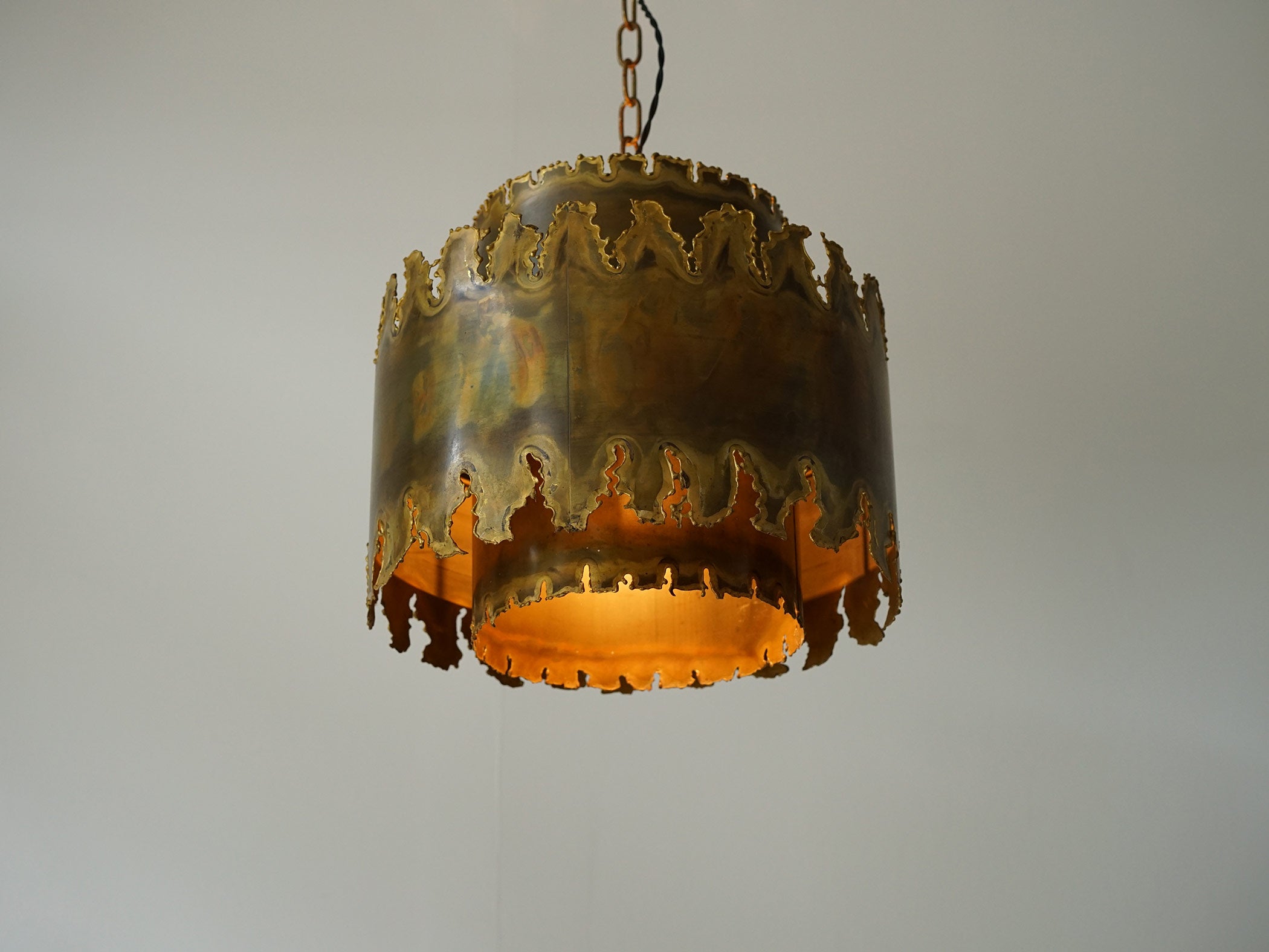 Brass Cone Counterweight Pendant Light