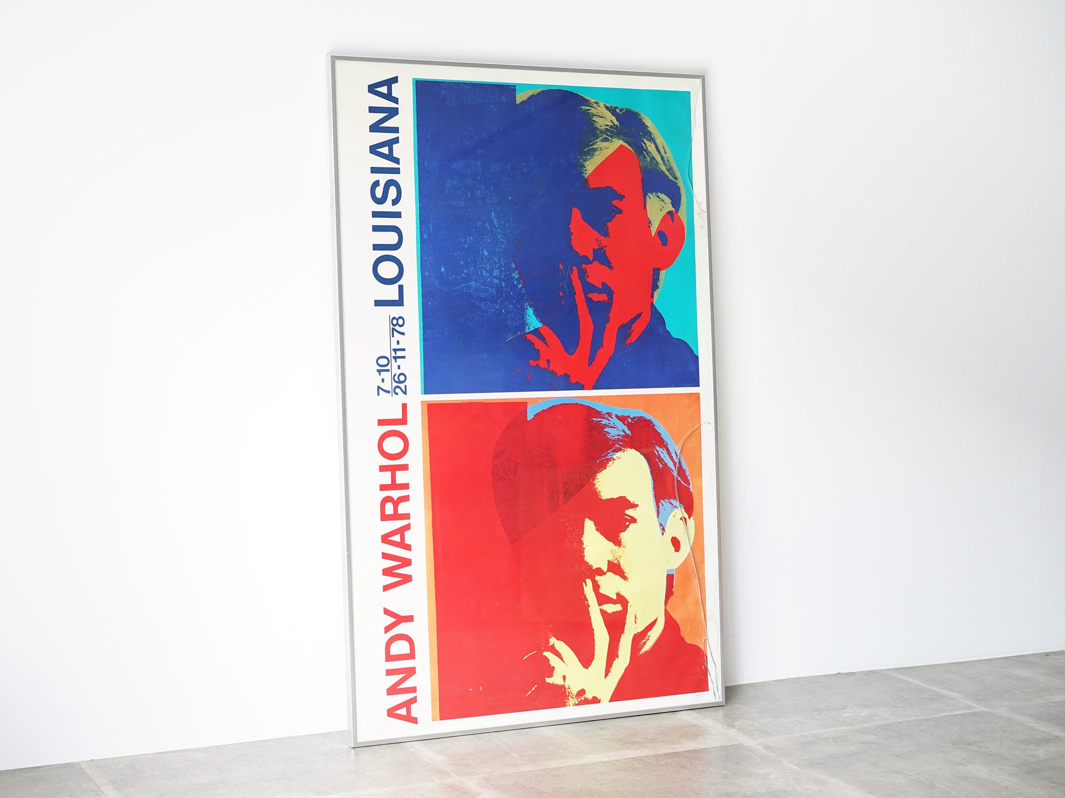 Andy Warhol（アンディ・ウォーホル）ポスター Louisiana1978 ルイジアナ美術館 アンディ・ウォーホル展 自画像｜  ミッドセンチュリー・ヴィンテージポスター – KONDO