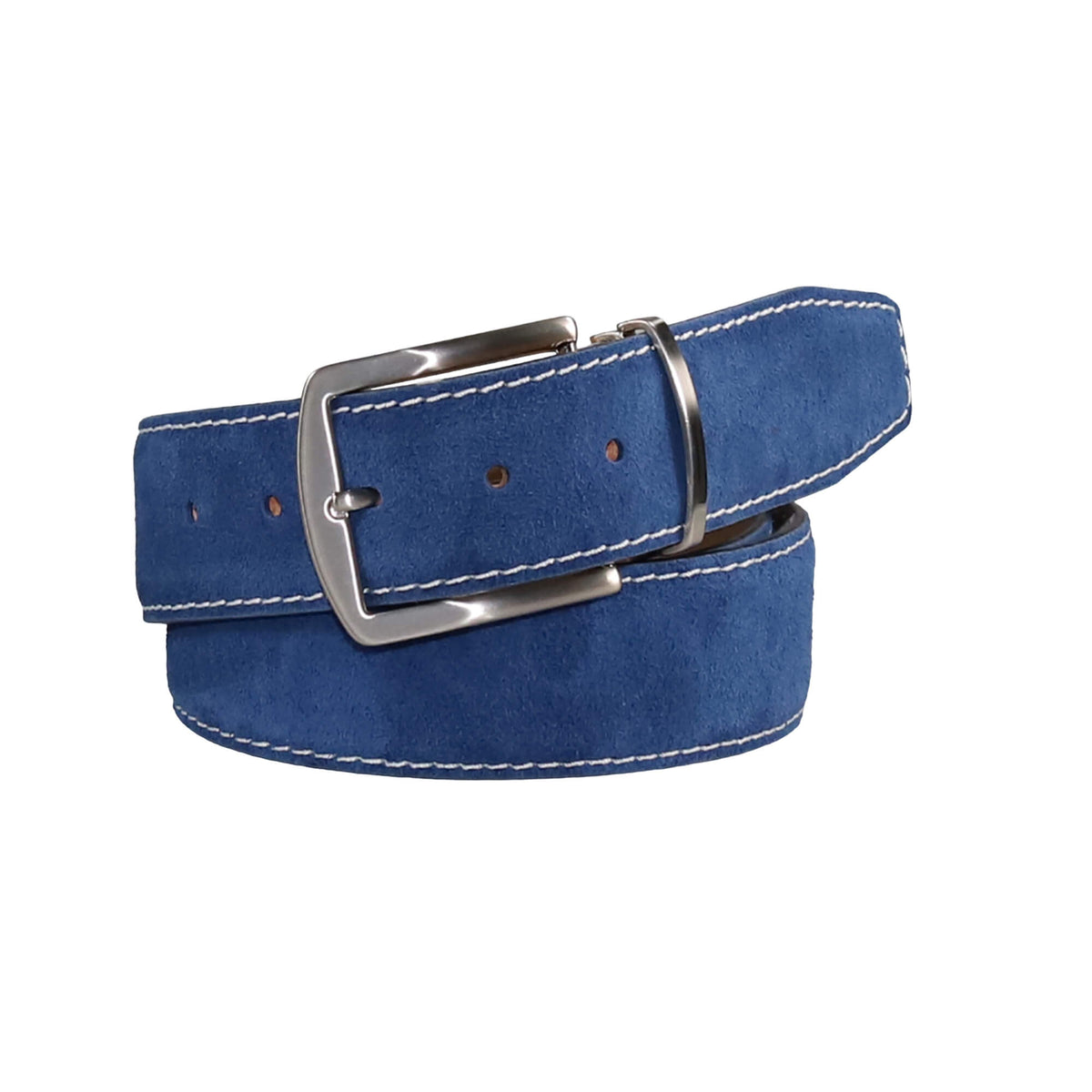 Cognac Mock Gator Leather Belt