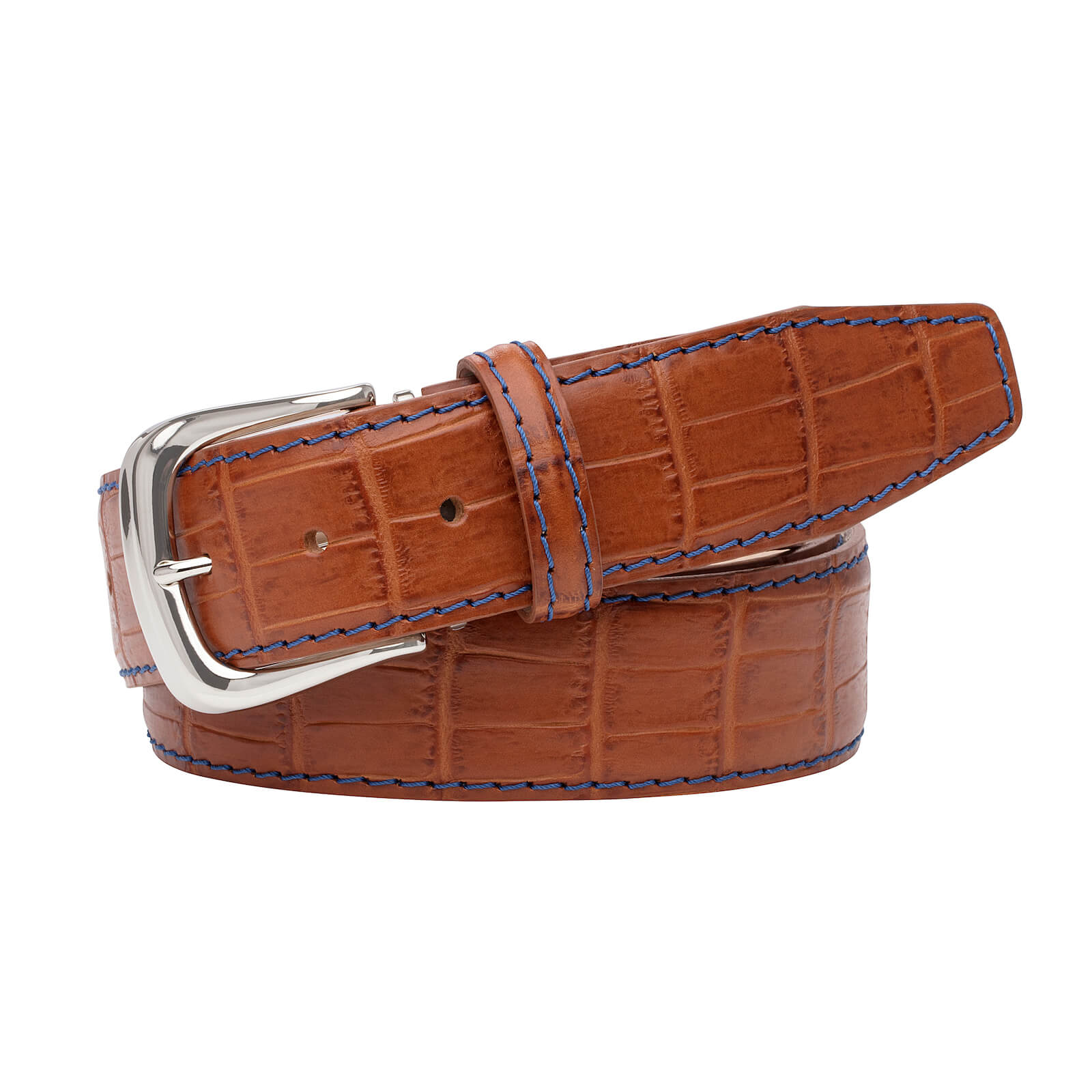 Cognac Leather Belt - Ugo