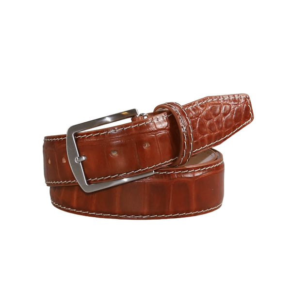 Roger Ximenez Men's Saffiano Designer Leather Belt