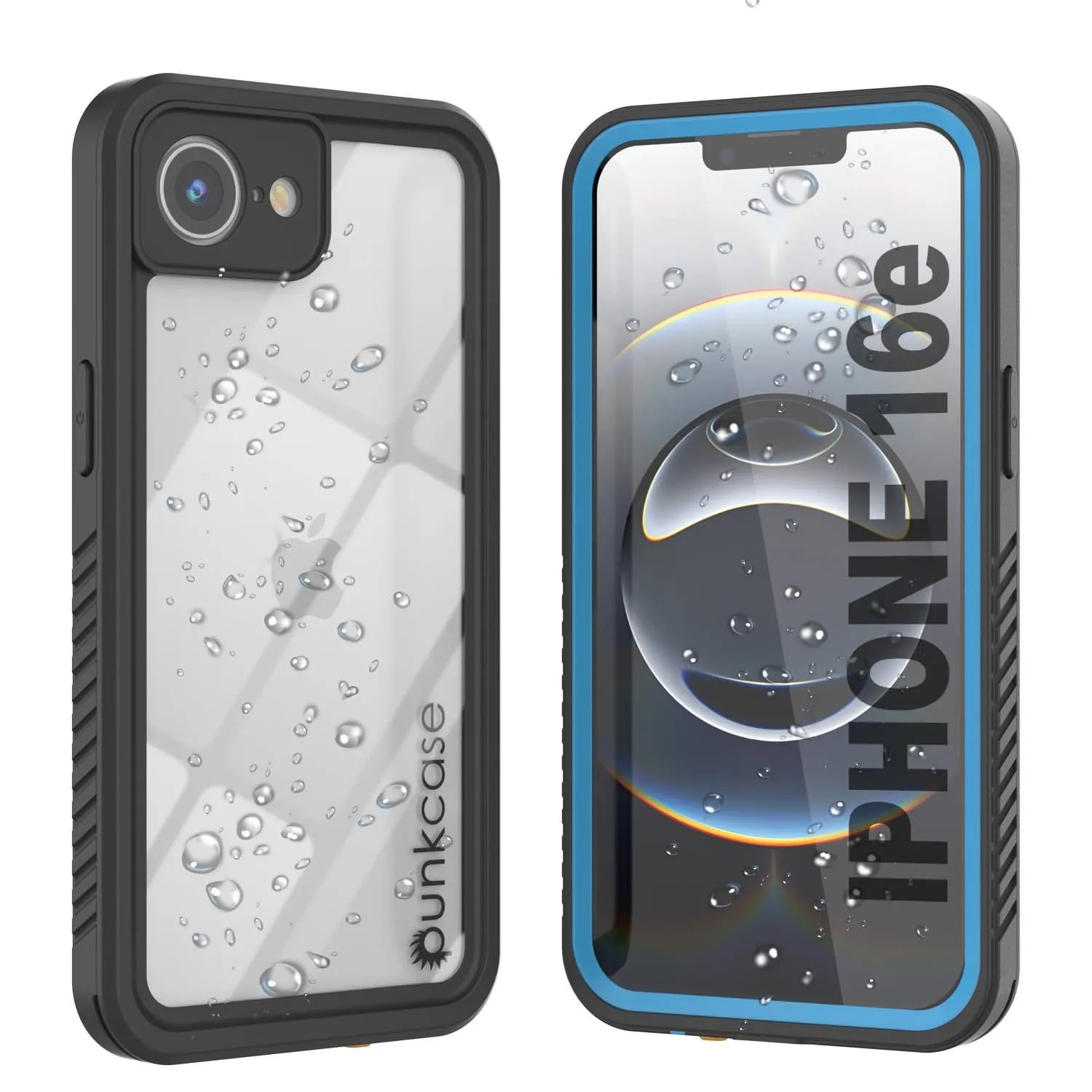 iPhone 16e Waterproof Case, Punkcase [Extreme Series] Armor Cover W/ Built In Screen Protector [Navy Blue]