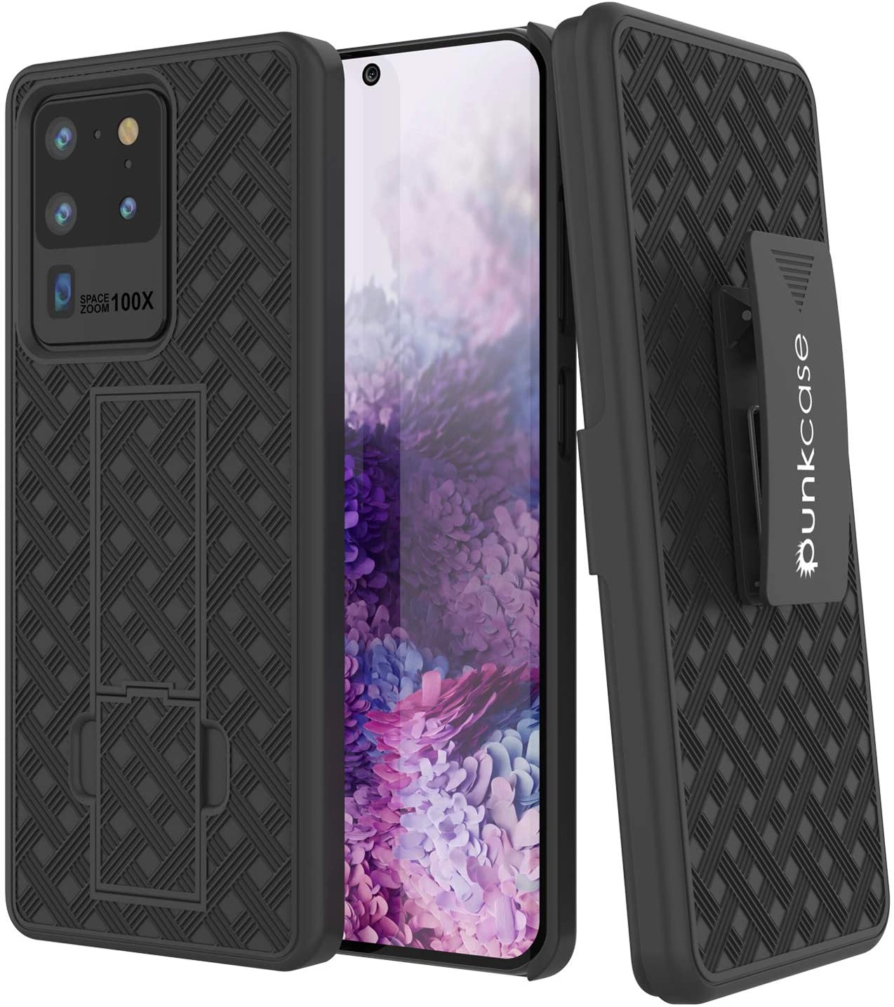 Galaxy S24 Ultra Case, Punkcase Holster Belt Clip With Screen Protector [Dark Green]