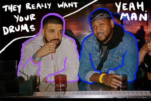 Drake & Boi-1da at the bar discussing drum sounds