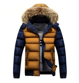 Men's Warm Hooded Down Winter Jacket 2 Tones – WILLSTYLE