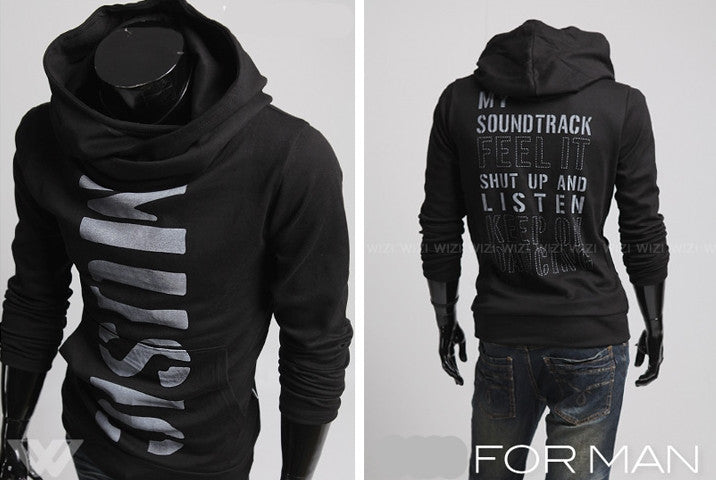 collar hoodie mens