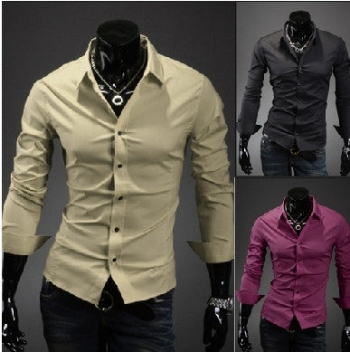 Men's Long Sleeve Luxury Shirt 11 Colors – WILLSTYLE