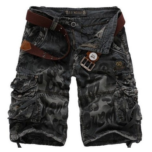 Unique Men's Camo Military Style Multi-Pocket Short Pants – WILLSTYLE