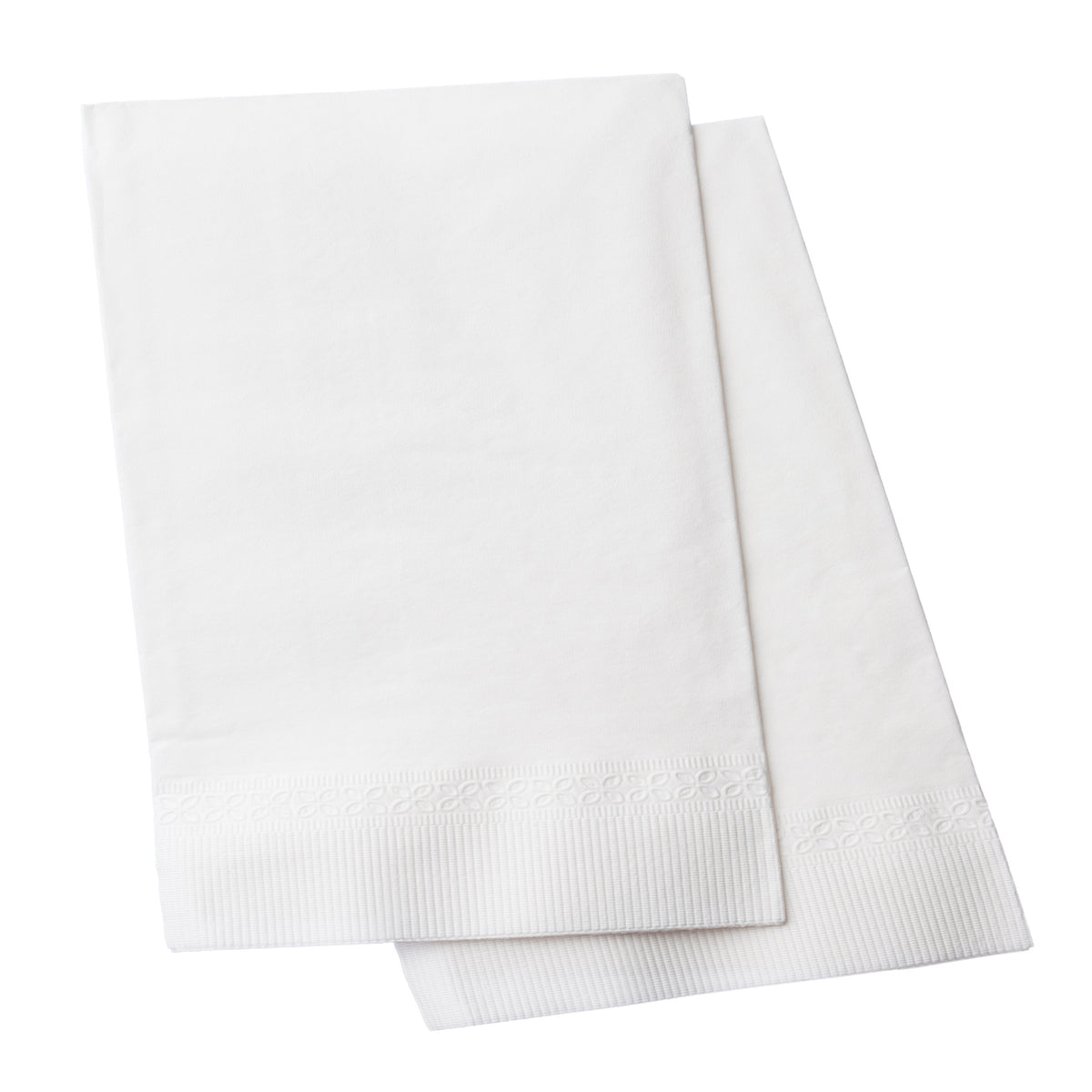 White 2-Ply Dinner Napkins (15 x 17) in Bulk - 3000/Case