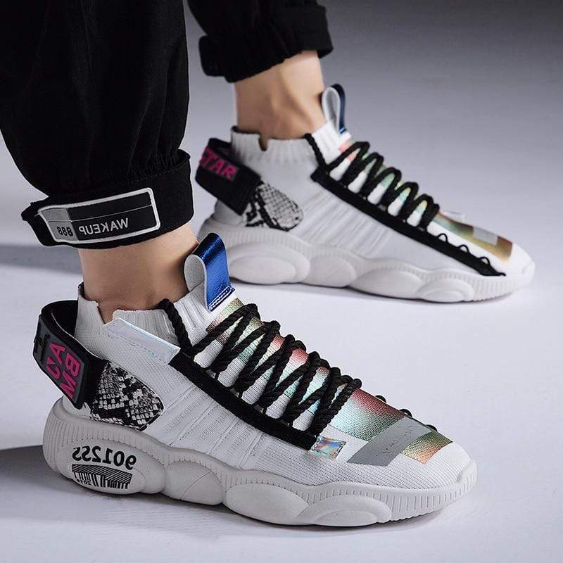 holographic chunky sneakers