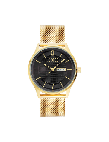 Joseph Abboud  Gold Date Mesh Bracelet Watch