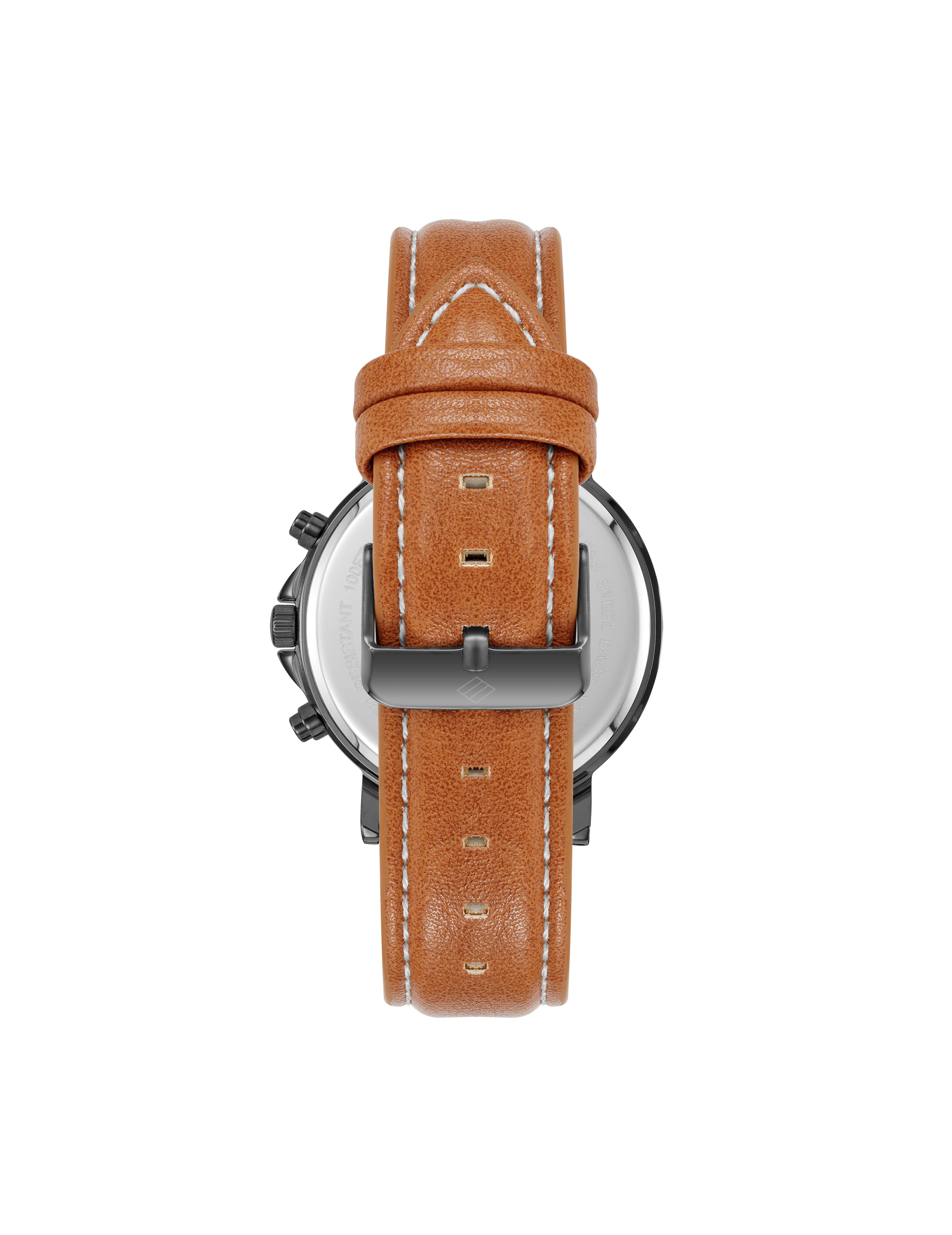 Multi-Function Faux Leather Strap Watch| Joseph Abboud