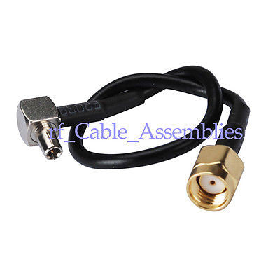 10pcs TS9 male right angle to RP SMA plug Pigtail Cable RG174 Sierra Wireless