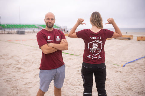 Battle the Beach t-shirts for the athletes