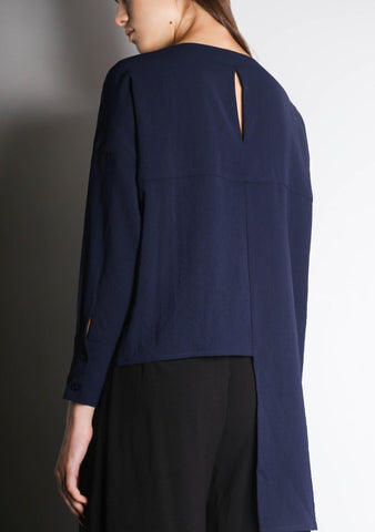 SONYA TOP - NAVY - SALIENT LABEL