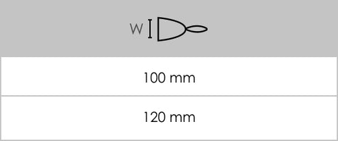 CO.ME Spatula Size table