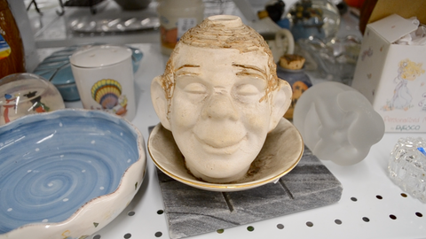 Ceramic head decor