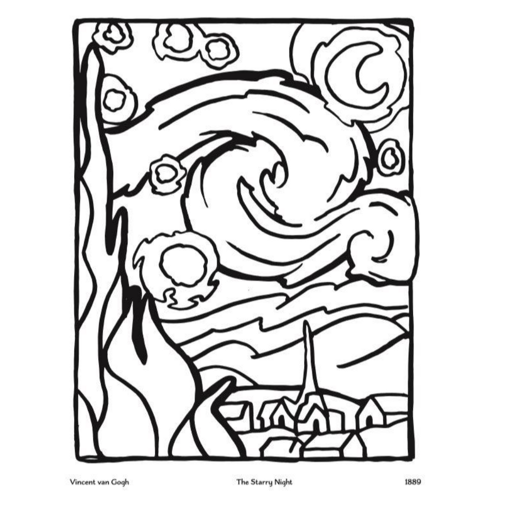 masterpieces coloring pages