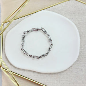 4B-3521-7.25 SLV LINKED BR - Papillon PR