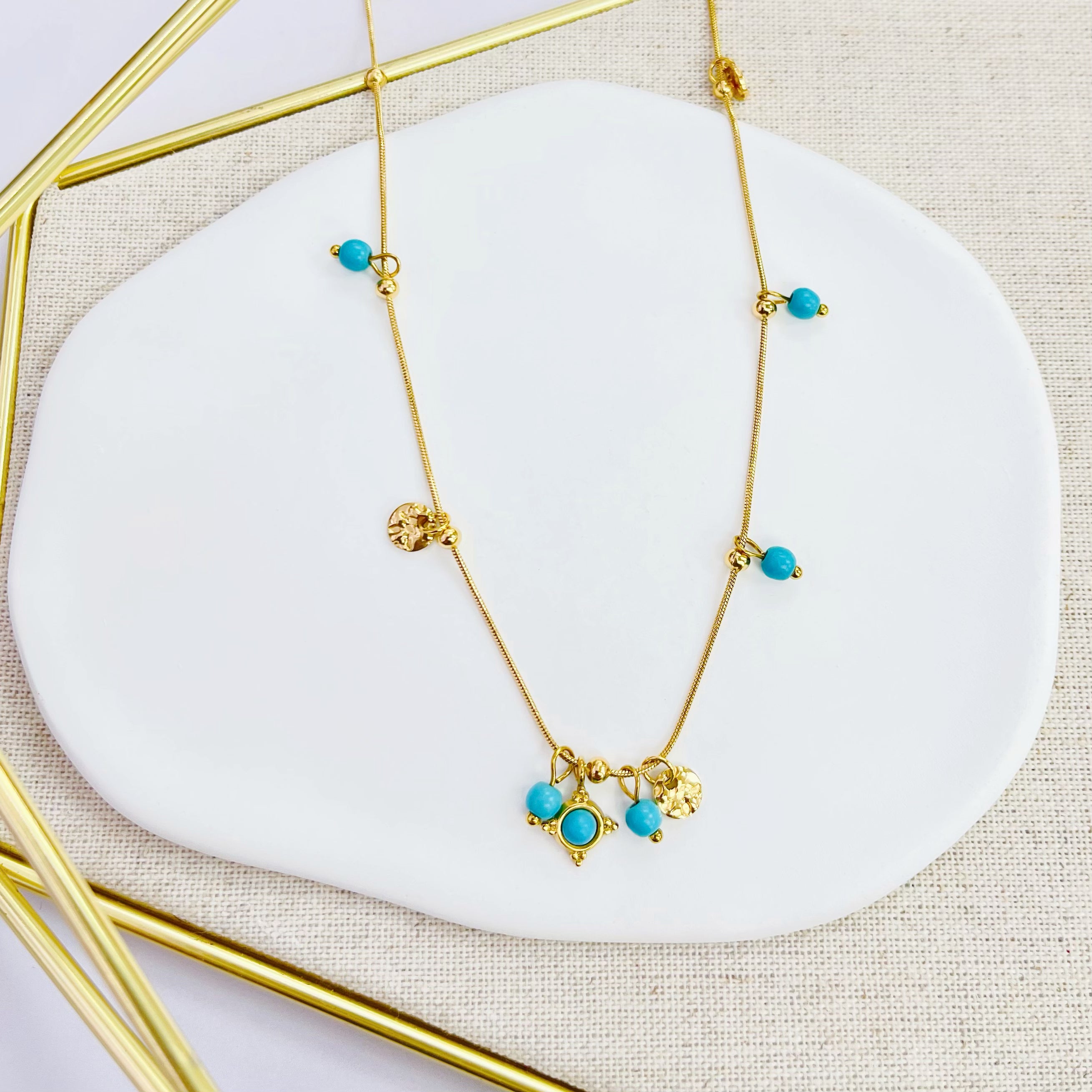 10N-1119G-18 GD/BLUE THIN NK