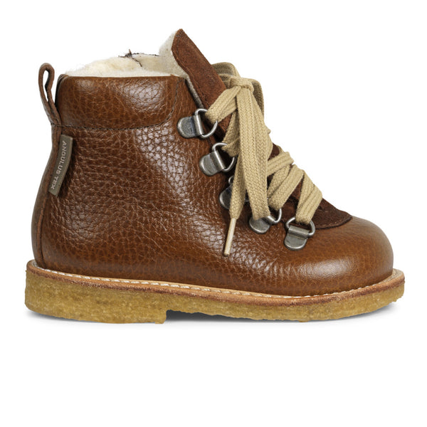 Angulus Toddler Wool Lined Waterproof Boots in Cognac –