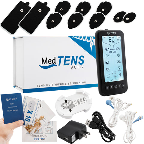 Tens Unit EMS Muscle Stimulator Touchscreen Rechargeable Tens Machine –  medtens