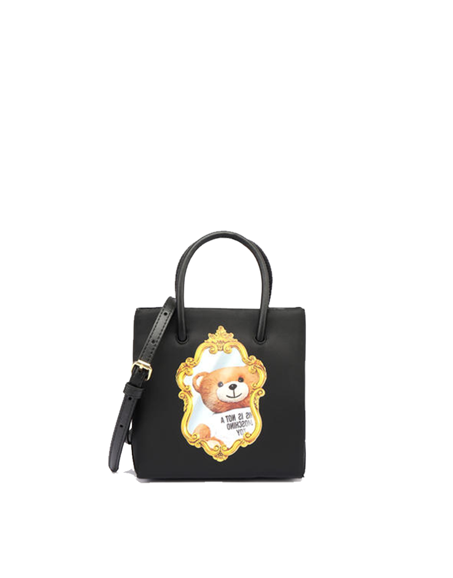 Mirror Teddy Bear Shopper Crossbody Bag | Womenswear | Moschino Hong Kong