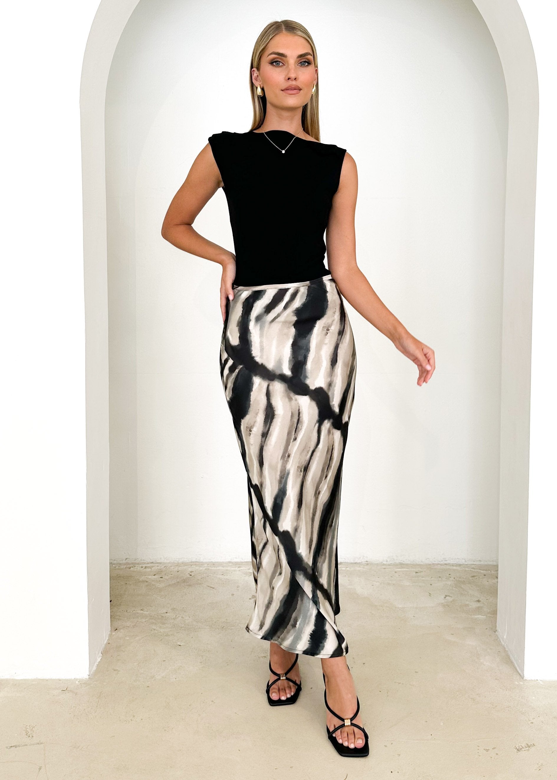 Allory Maxi Skirt - Storm