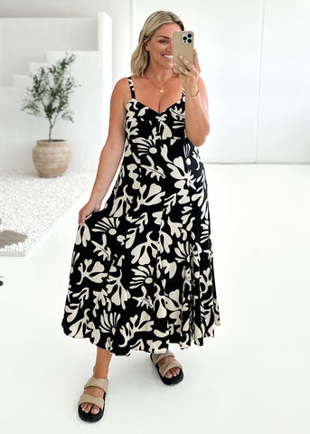 Sharliee Strapless Maxi Dress - Black