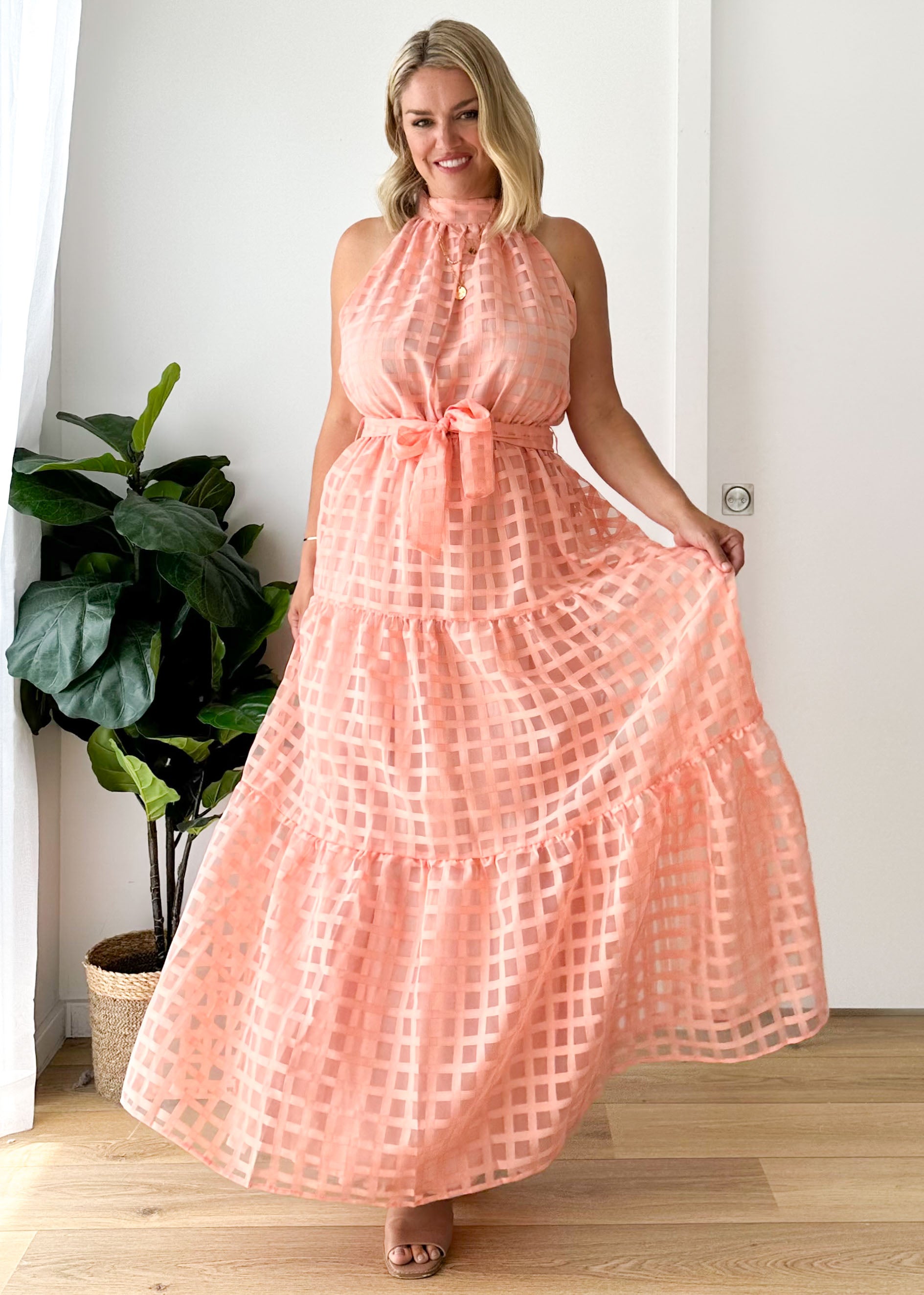 Dandy Maxi Dress - Peach