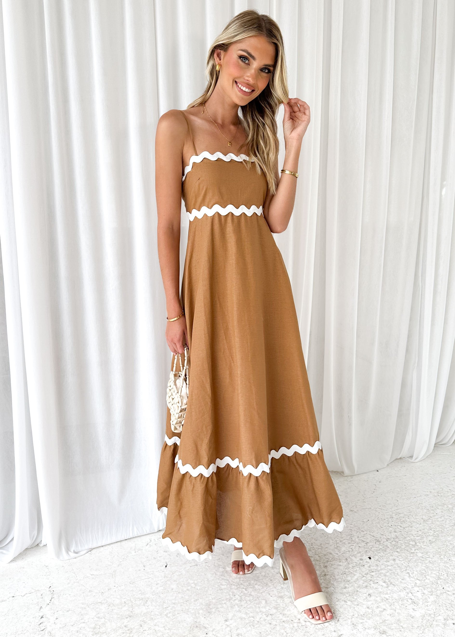 Draiso Maxi Dress - Beige