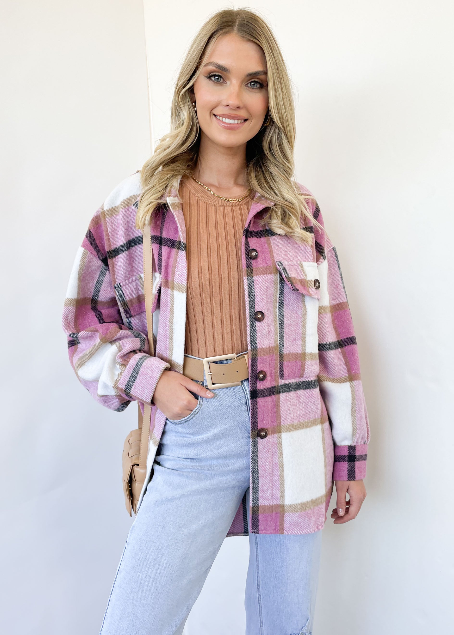 Aimy Jacket - Pink Check