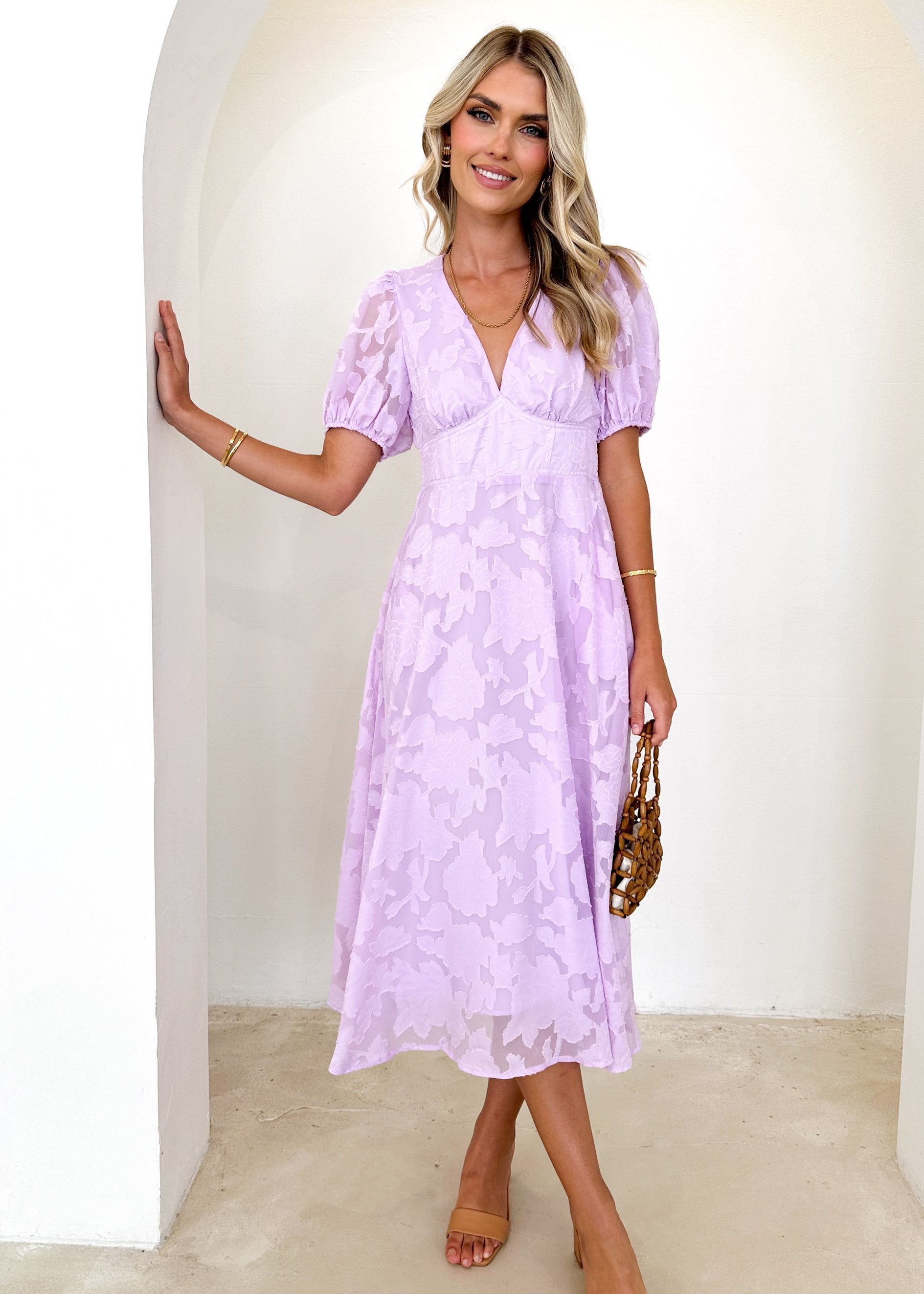 Allegroe Midi Dress - Lilac