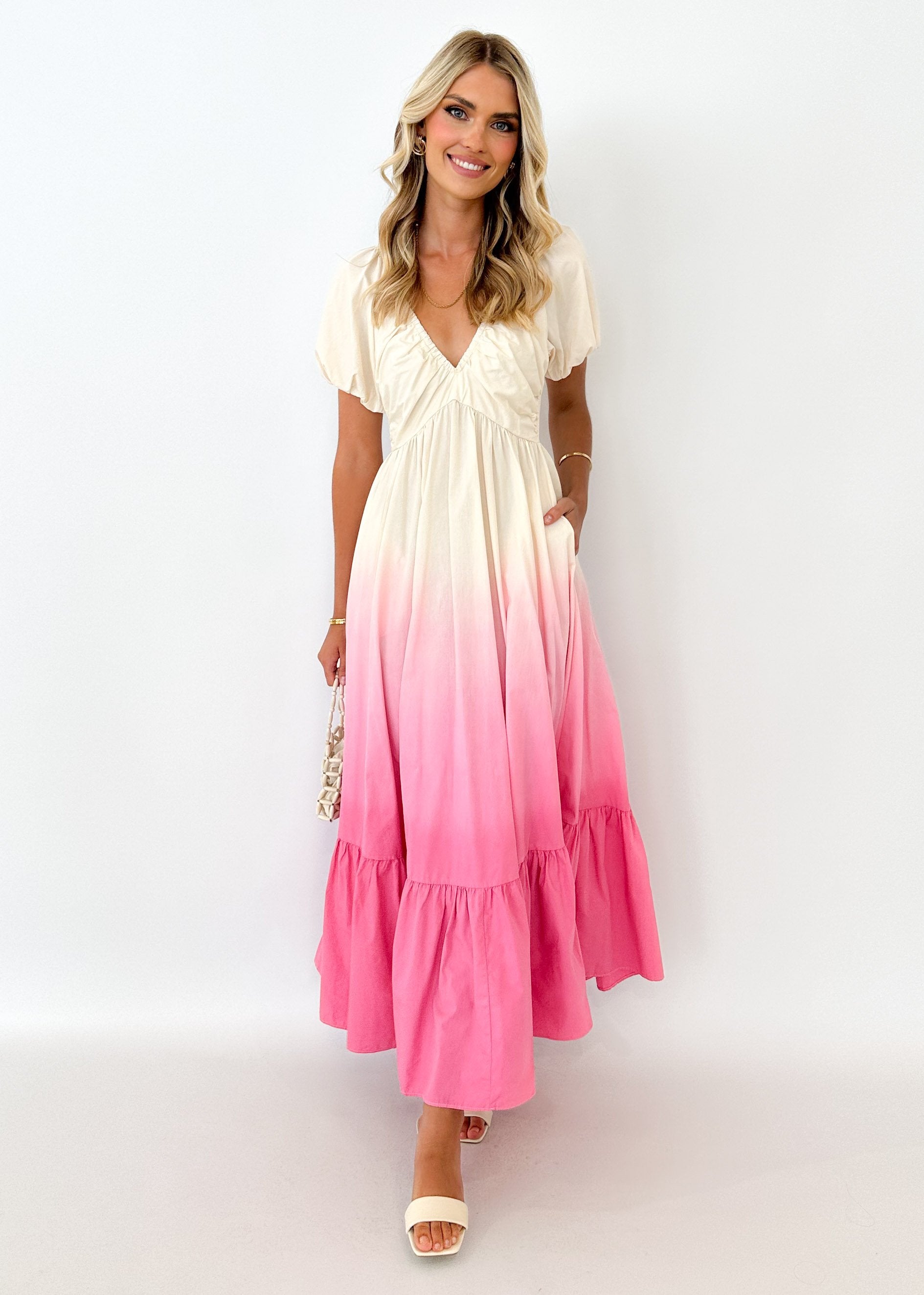 Medea Maxi Dress - Pink Ombre