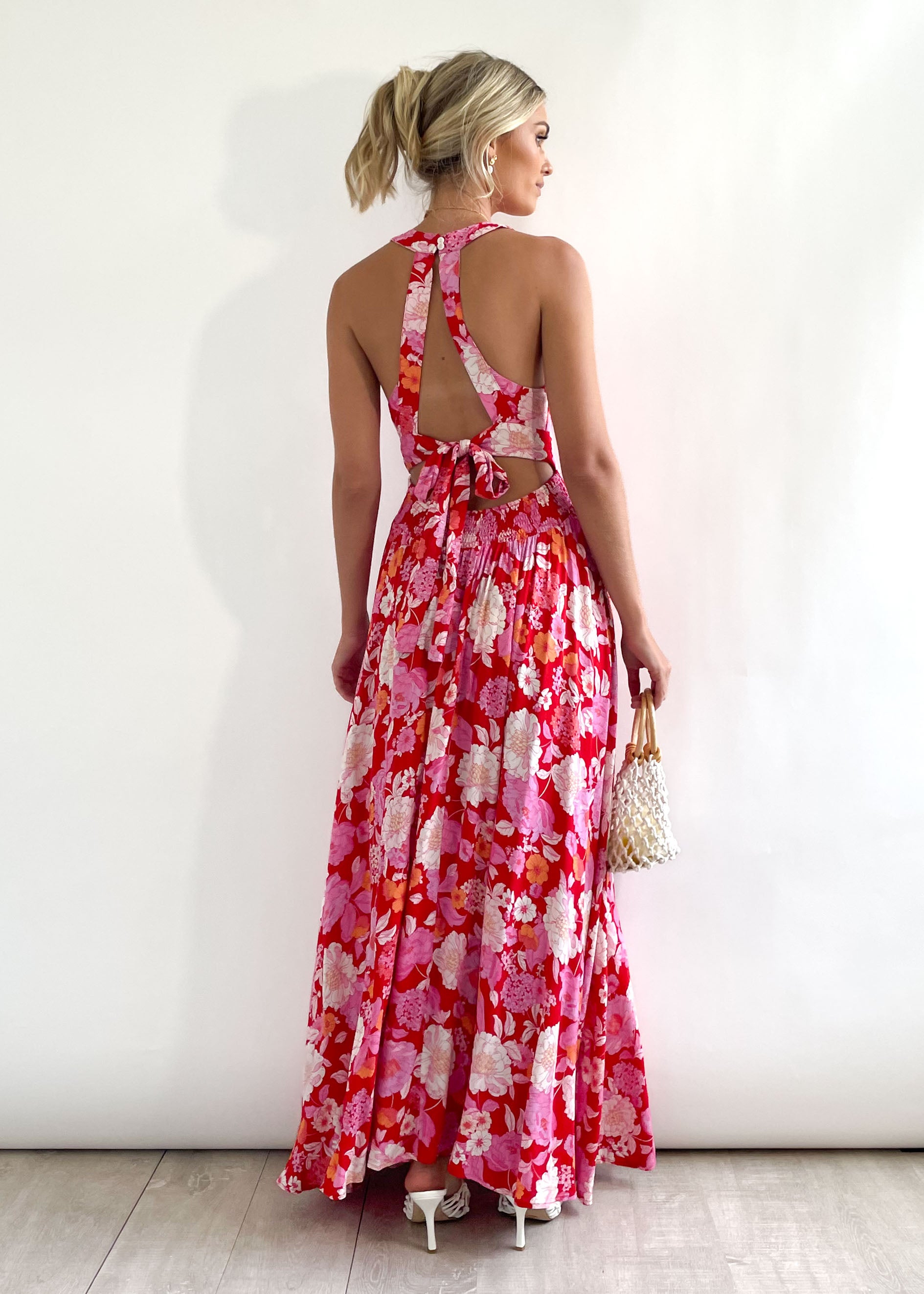 Delorce Maxi Dress - Pink Delight