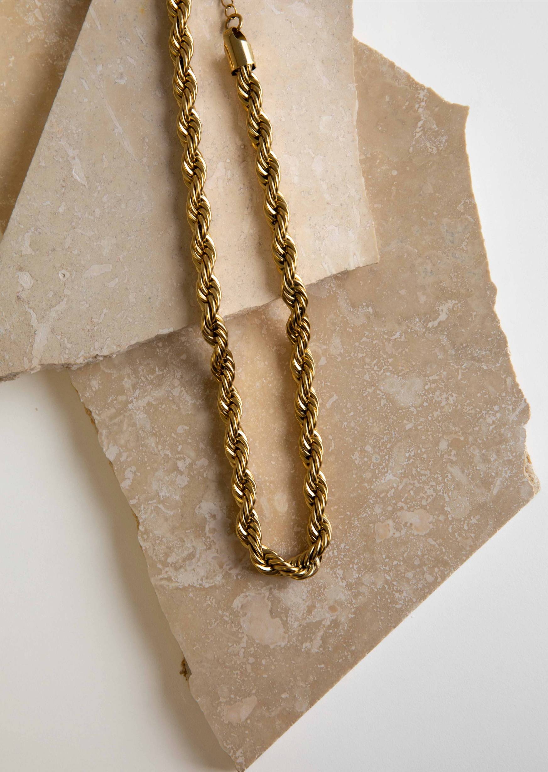 Jade Gold Plated Necklace - Gold