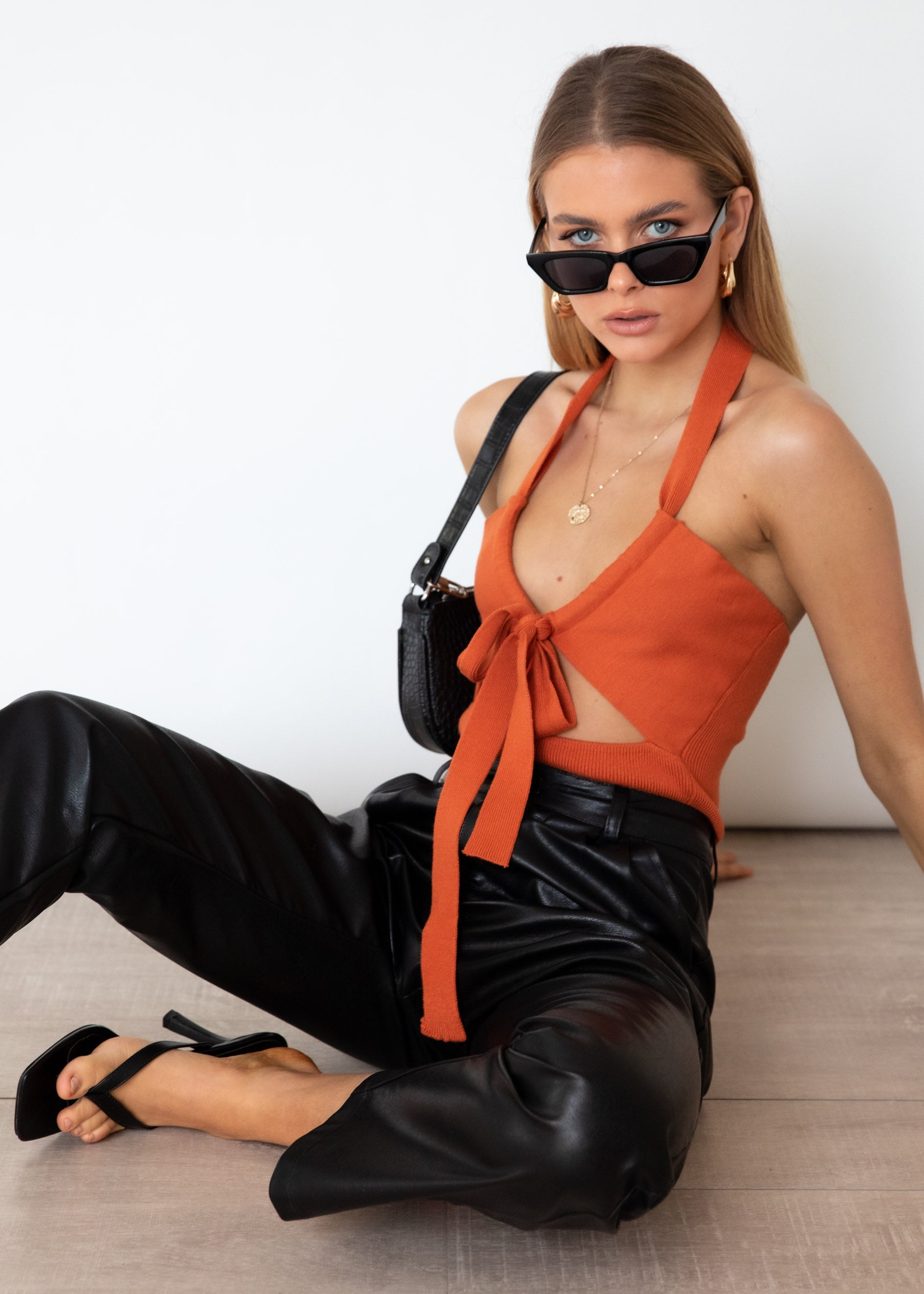 Loose Ends Bodysuit - Tangerine