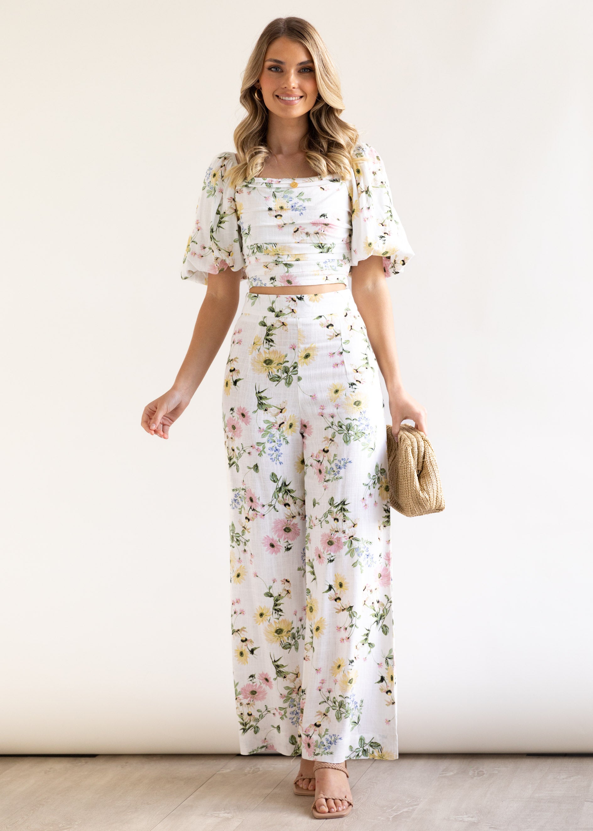 Harlow Wide Leg Pants - Verana Floral