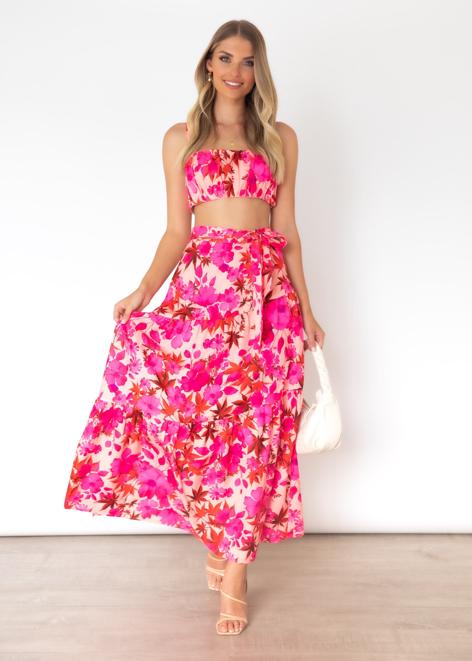 Rasse Crop - Magenta Floral