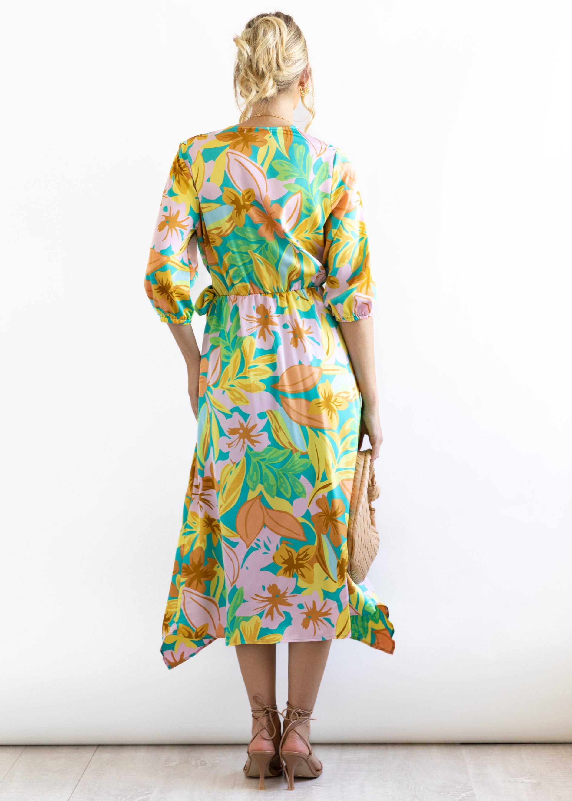Rylani Midi Dress - Tropical Floral