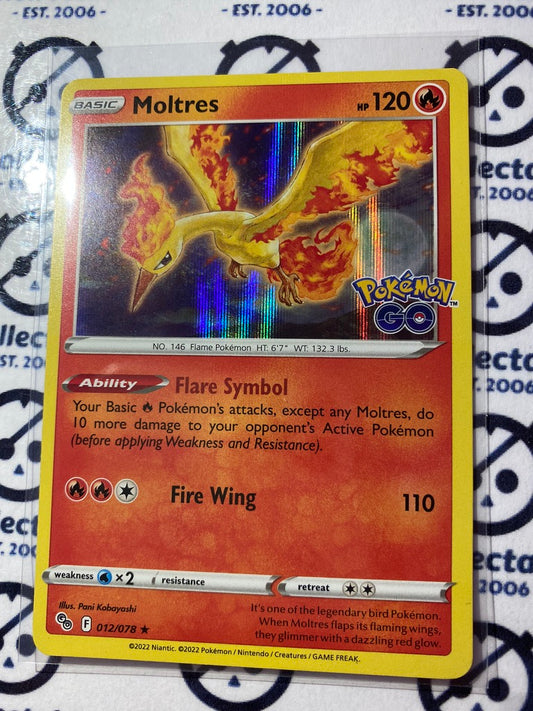 Moltres - 012/078 - Pokemon Go - Reverse Holo – Card Cavern