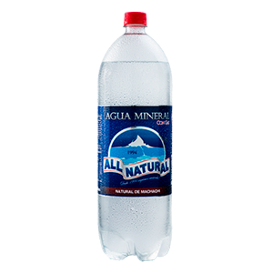 Agua All Natural Con Gas 3 Litros 6 Unidades