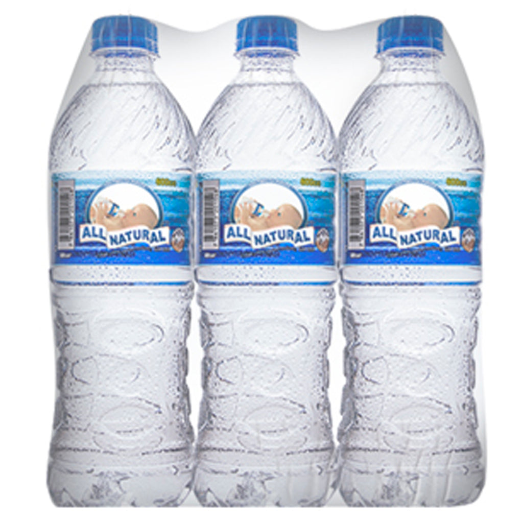 Agua All Natural 600ml 6 Unidades