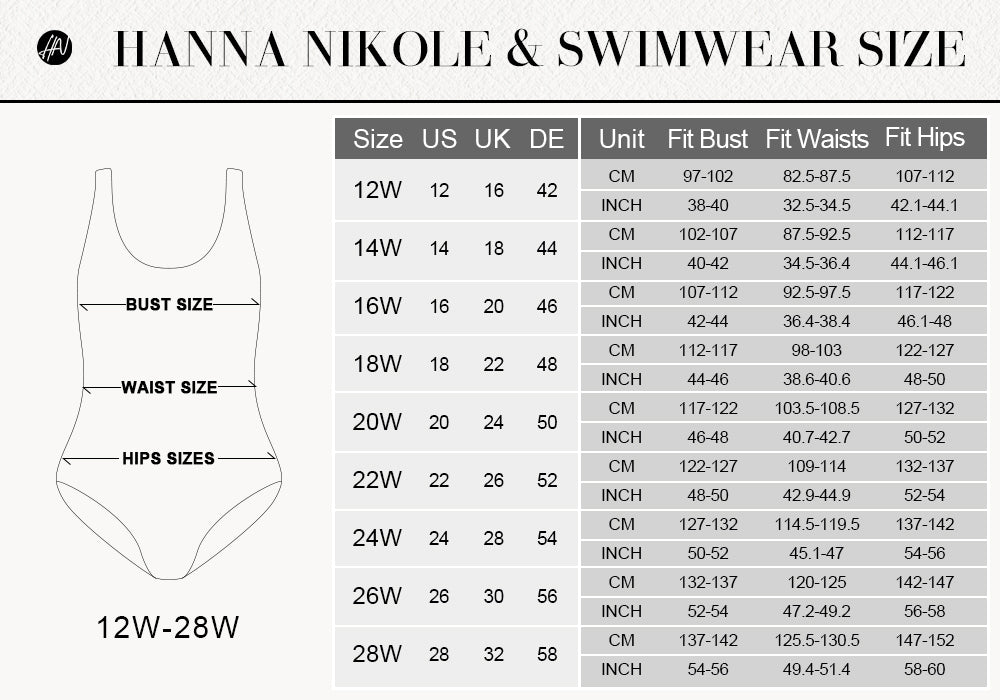 HANNA NIKOLE SWIMWEAR SIZE