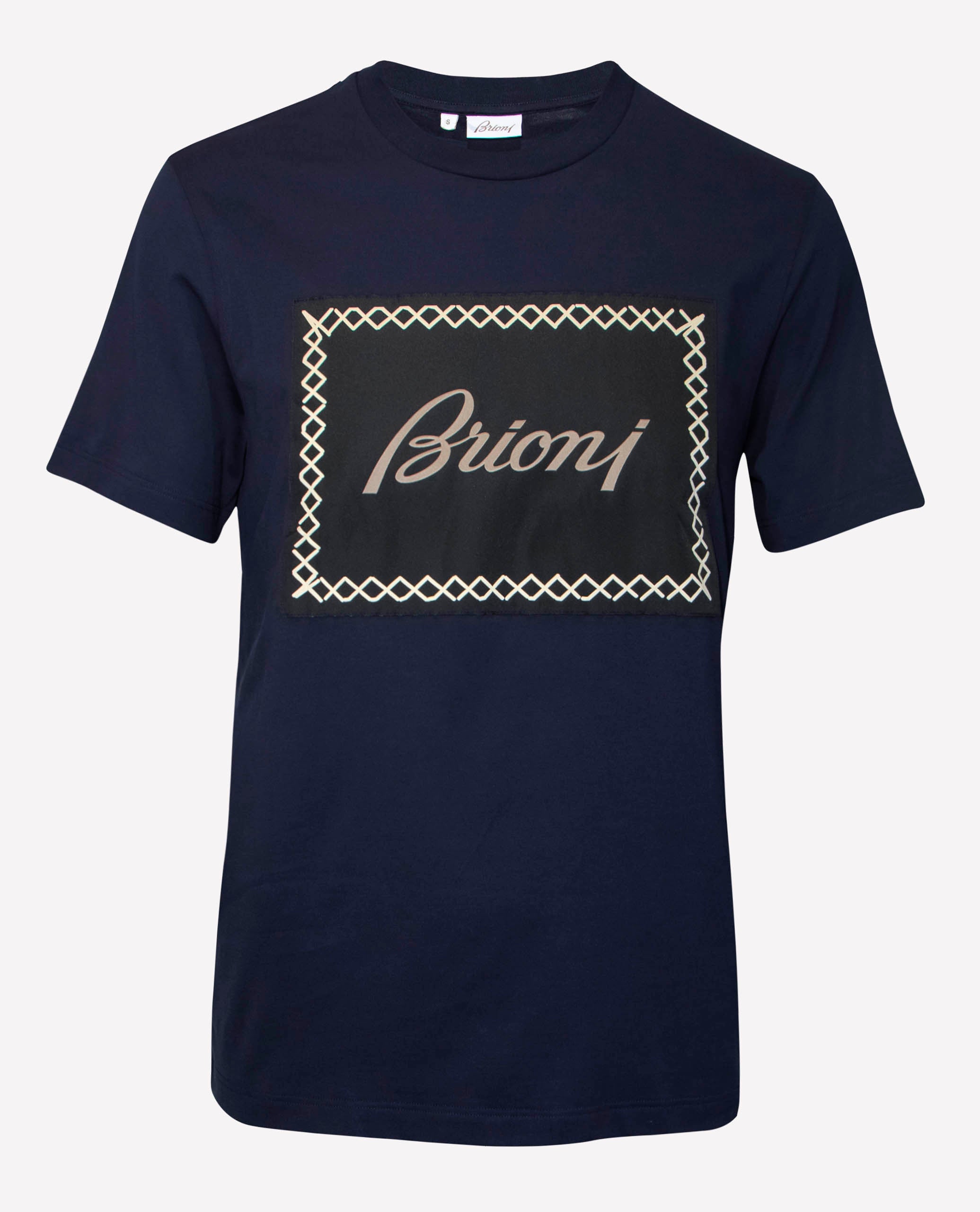 通常 1本タイプ 【新品】Brioni メンズ ワンポイント刺繍Ｔシャツ